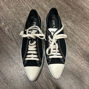 Prada Pointed Toe Sneakers